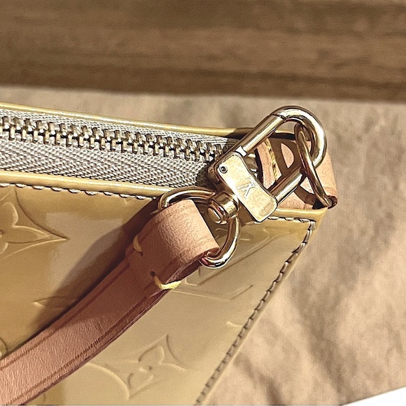 NEW AUTH LOUIS VUITTON LEXINGTON YELLOW MINI BAG VERNICE LV POUCHETTE +DUSTBAG - Picture 11 of 16